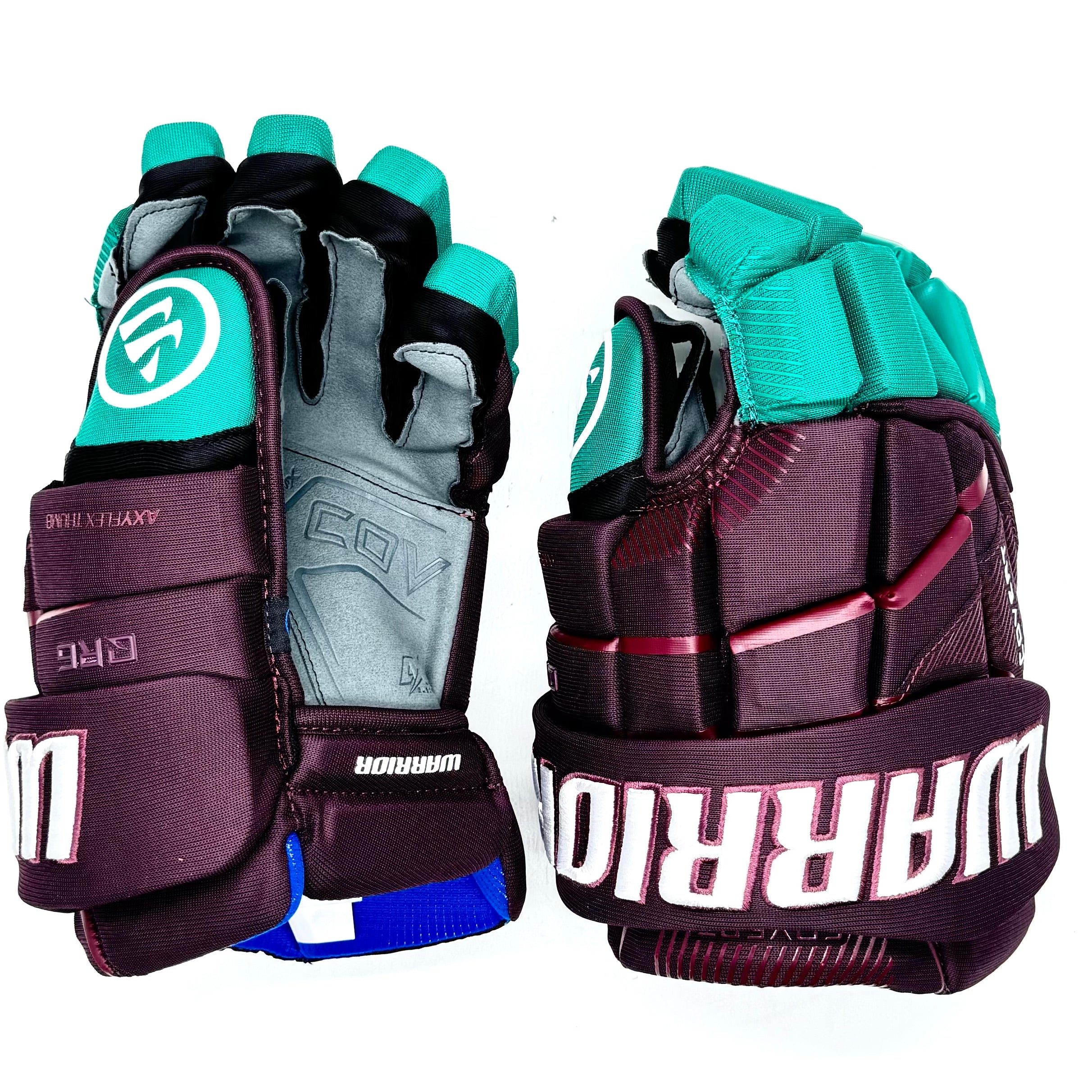 Gants Warrior Covert QR6 - Gant d'origine - Anaheim Ducks (prune/bleu sarcelle)